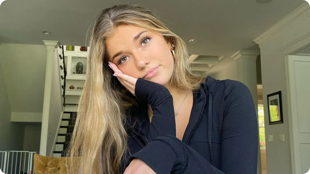 Breckie Hill in black shirt